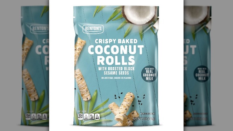 bag of coconut-flavored snacks