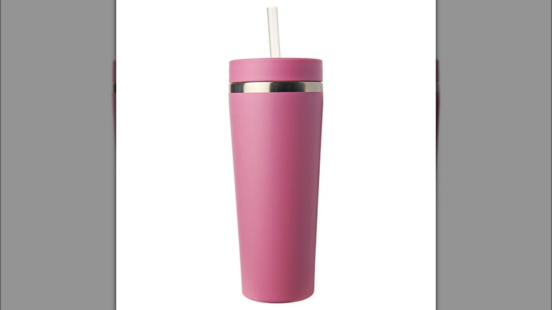 Pink stainles steel tumbler