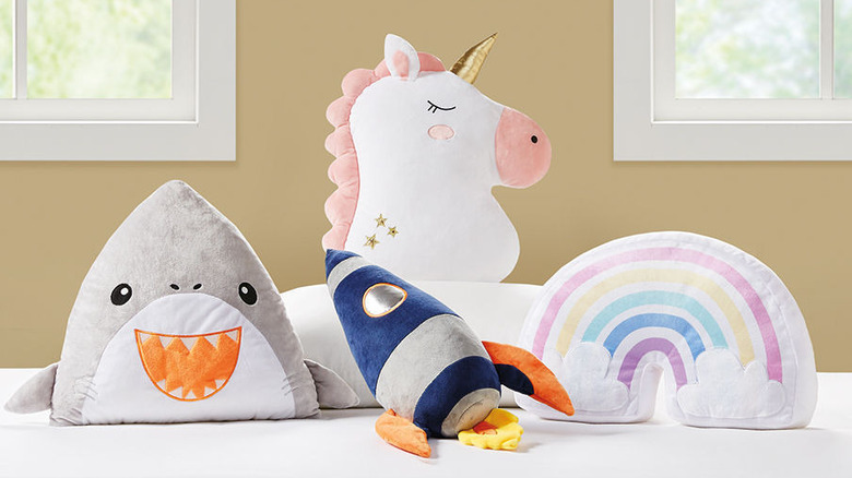 Novelty children's throw pillows