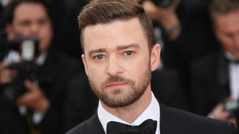 Justin Timberlake in a suit on the red carpet