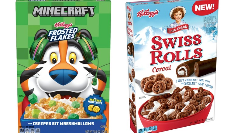 Kellogg's Frosted Flakes Minecraft cereal