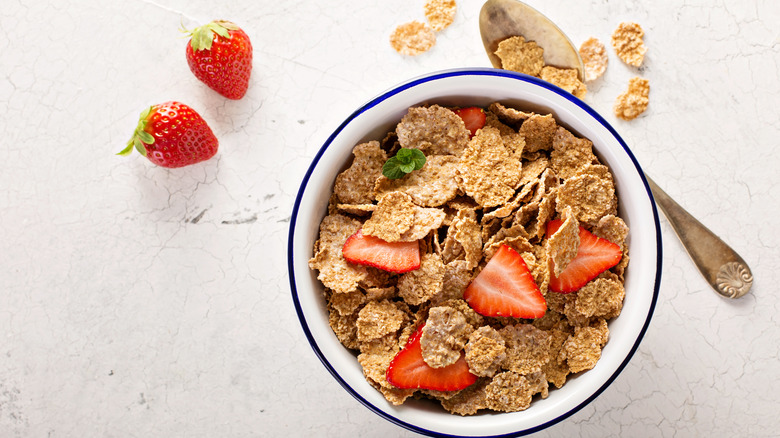 Bowl of multigrain cereal