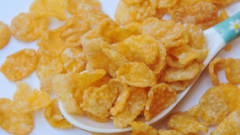 A bowl of cornflakes