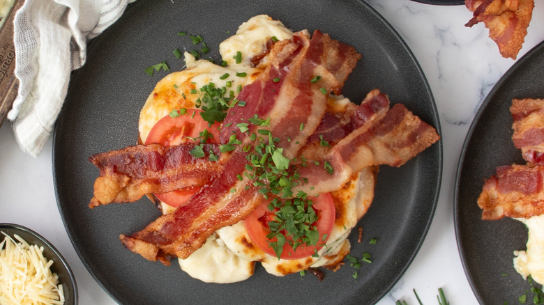 Hot Brown sandwich on plate