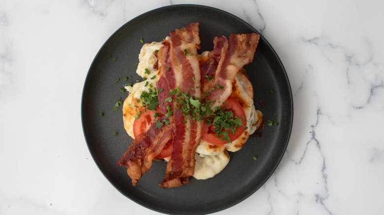 Hot Brown sandwich on plate