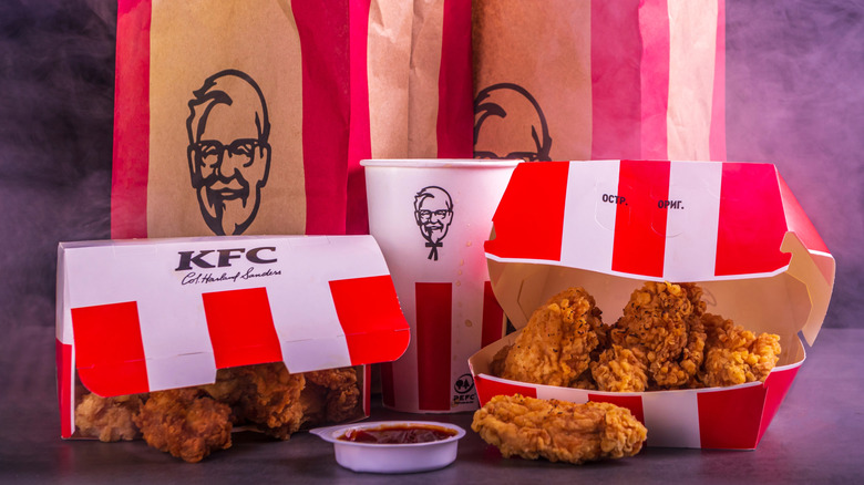 packages of KFC food