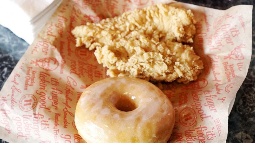 Chicken and donut