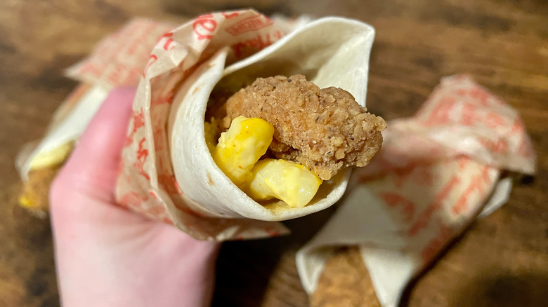 Spicy Mac & Cheese KFC Wrap