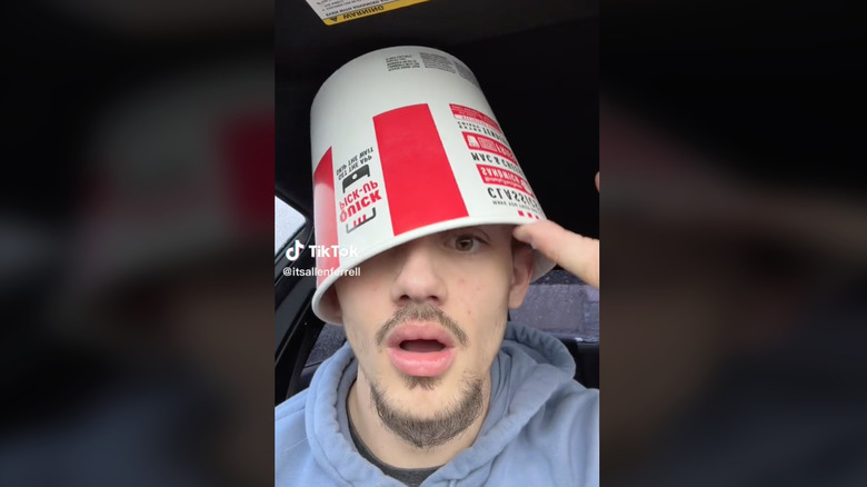 TikTok KFC chicken bucket