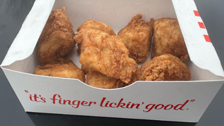 Box of new KFC nuggets 