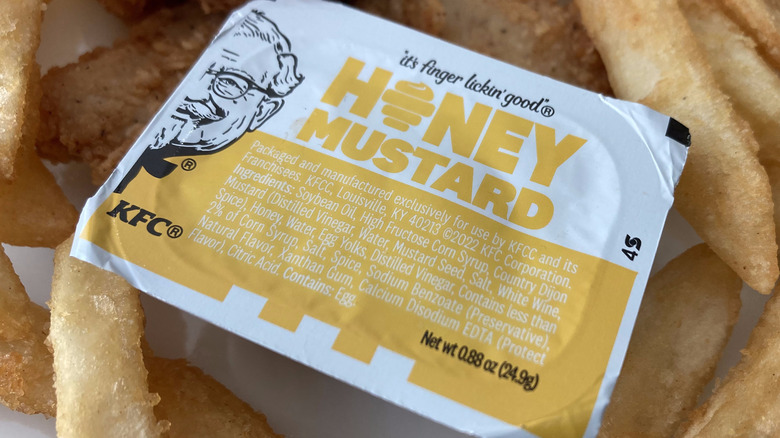 honey mustard sauce packet