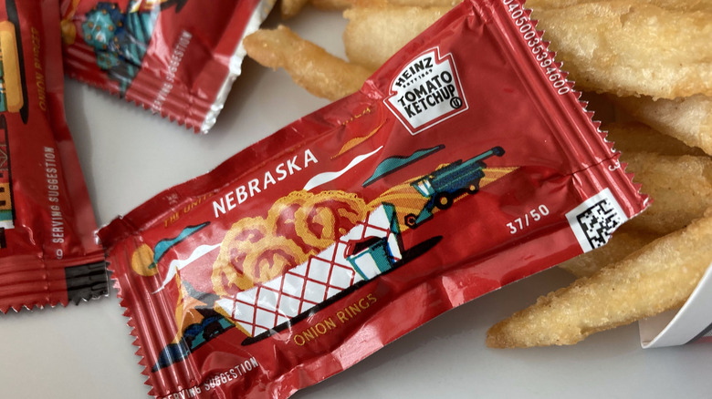 ketchup packet and fries