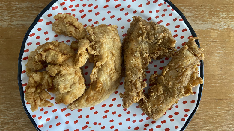 Four tenders on small plate