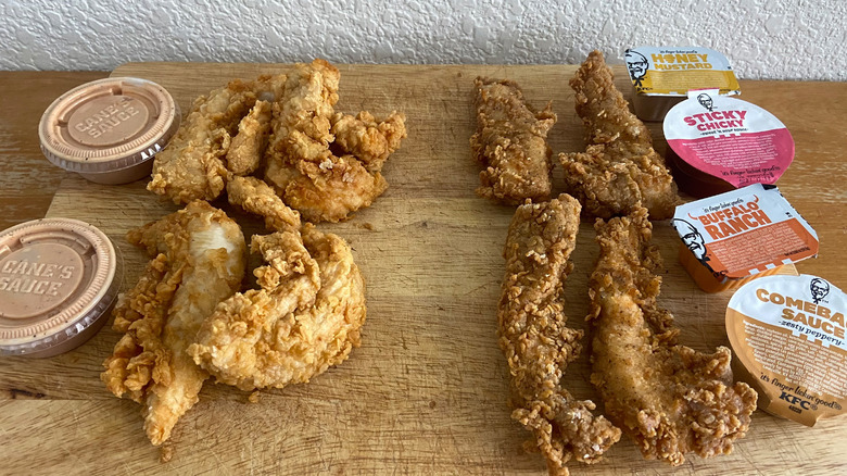 Tenders with their sauces