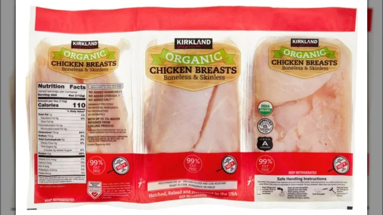 Kirkland Signature organic chicken breasts