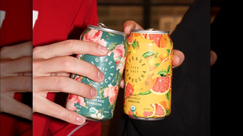 Forage Kombucha cans