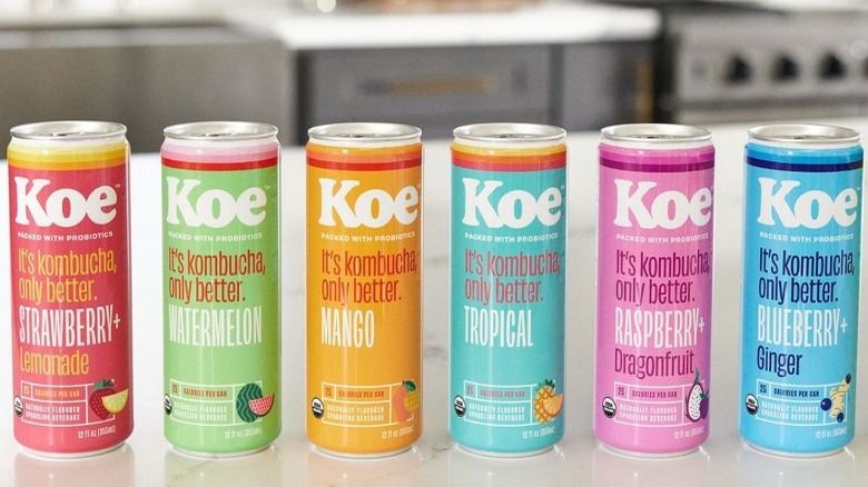 Koe kombucha cans