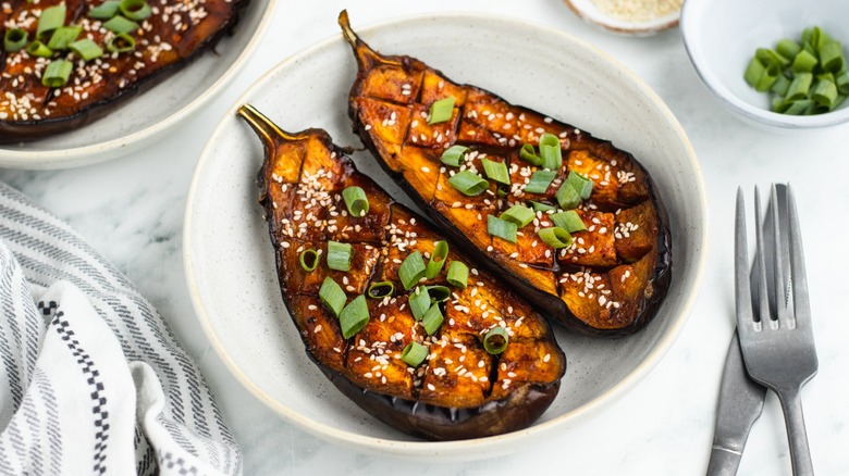 Korean Glazed Eggplant Recipe