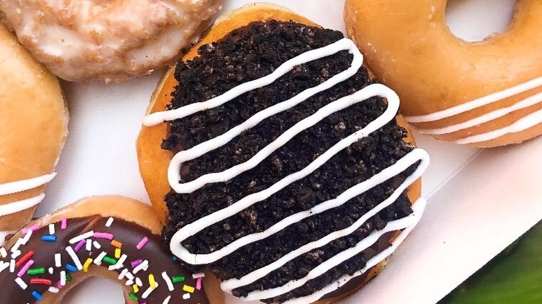 Oreo Cookies and Kreme doughnut