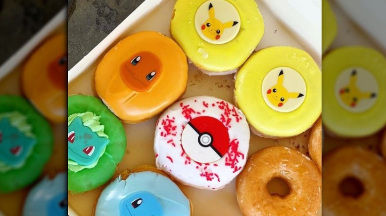 Pikachu and other Pokemon doughnuts