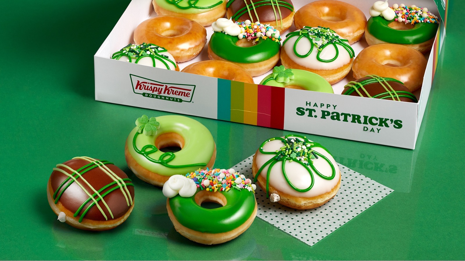 Krispy Kreme's 2024 St. Patrick's Day Lineup Includes 4 New Donuts