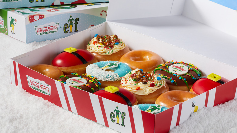 Krispy Kreme "Elf" donuts in box