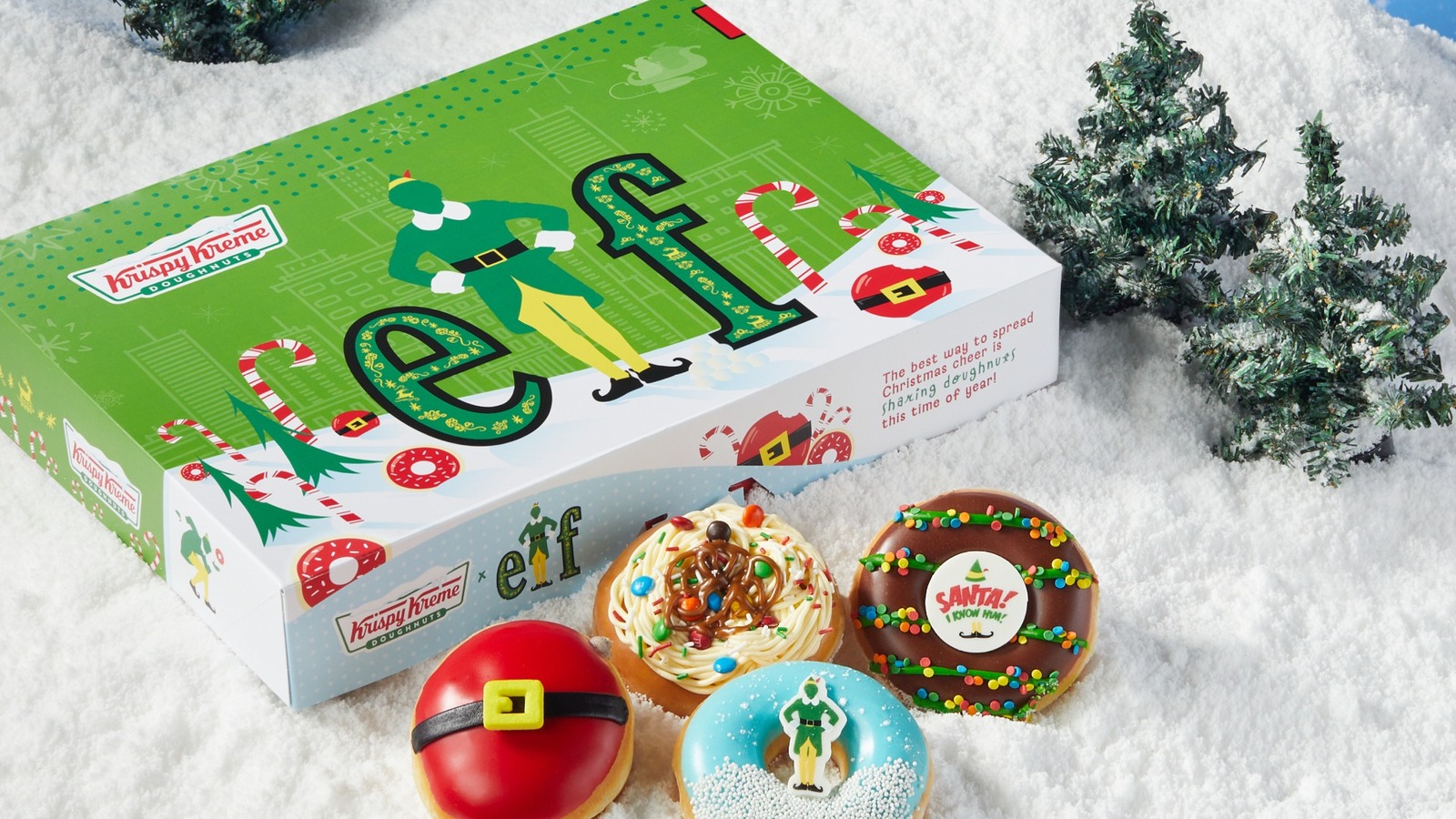 Krispy Kreme's Holiday Donut Collab Features Everyone's Favorite Elf