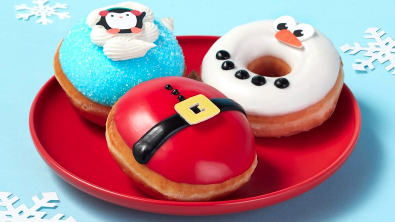 "Let It Snow" holiday donuts