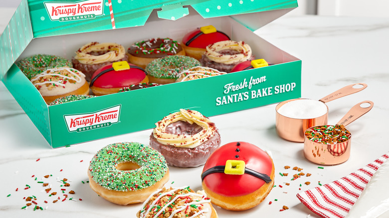 Krispy Kreme Christmas doughnuts