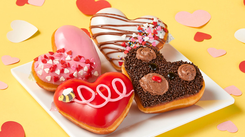 The four Krispy Kreme Valentine's Day donuts