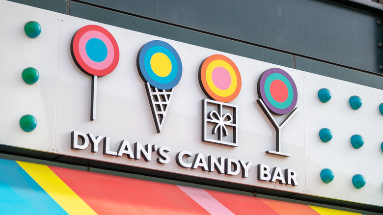 Dylans Candy Bar store sign