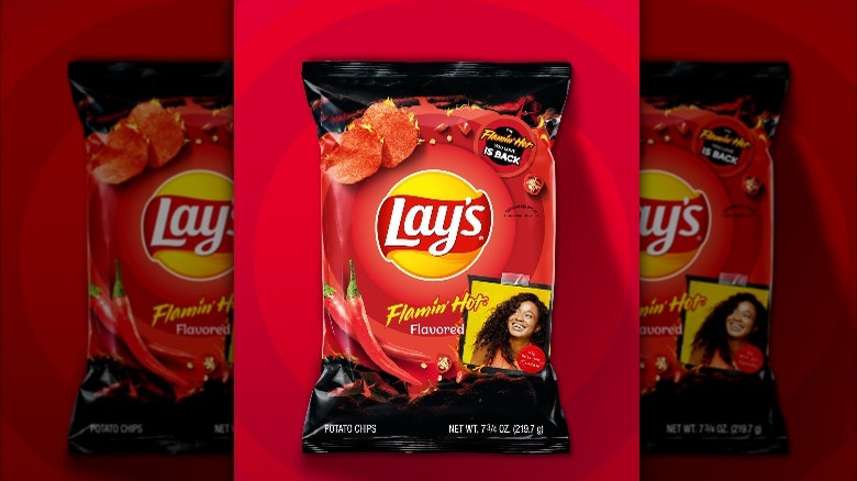 Custom bag of lay's Flamin' Hot Lay's