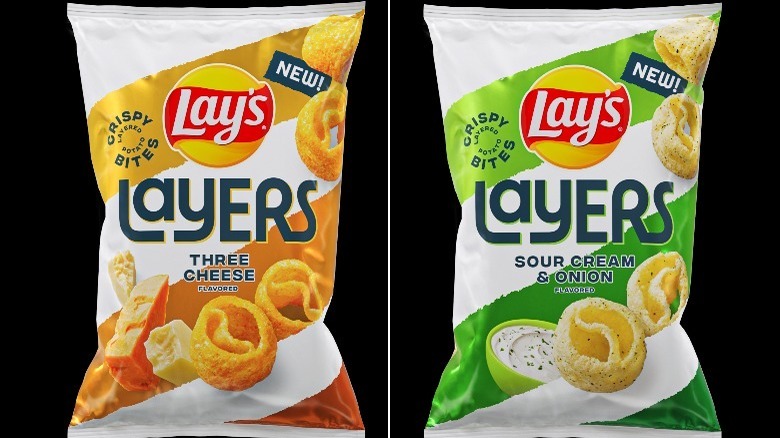 Two bags of Lay's Layers