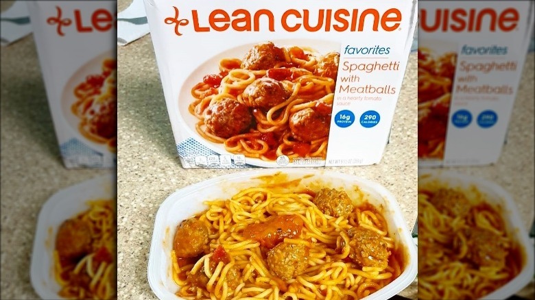 Lean Cuisine Spaghetti with Meatballs frozen dinner