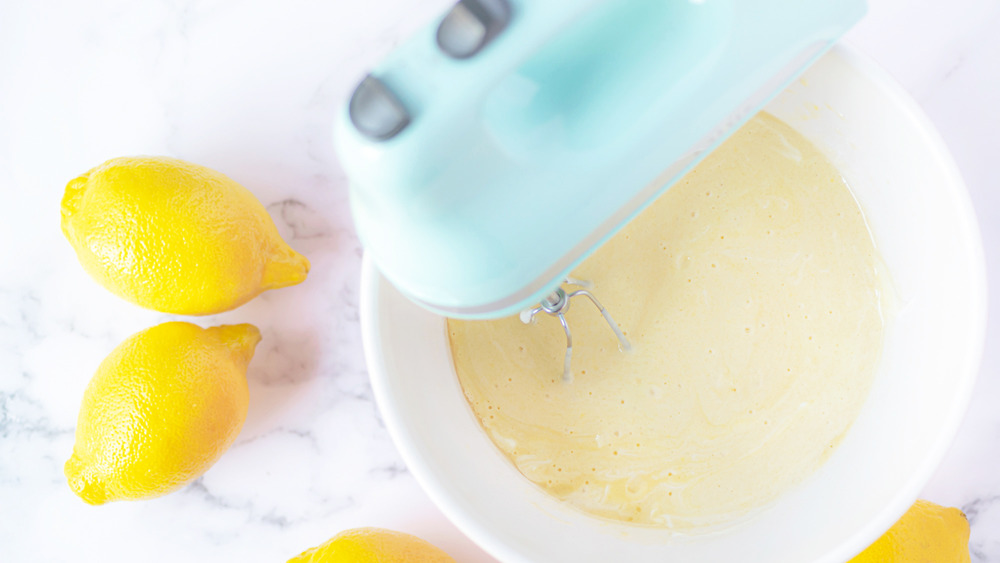 lemon cake batter