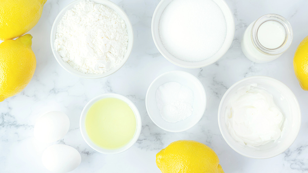 ingredients for lemon cake