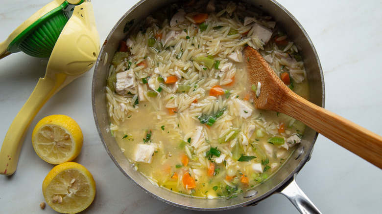 chicken soup with orzo