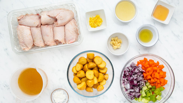 ingredients lemon-garlic chicken casserole 