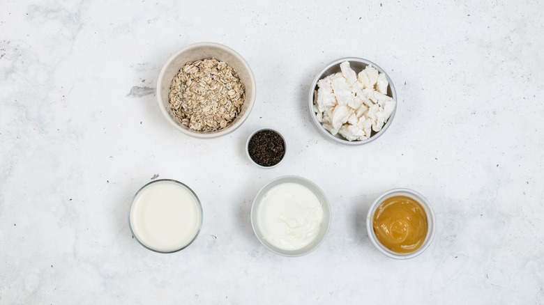 ingredients for lemon meringue oats