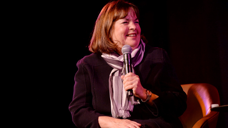 Ina Garten with microphone