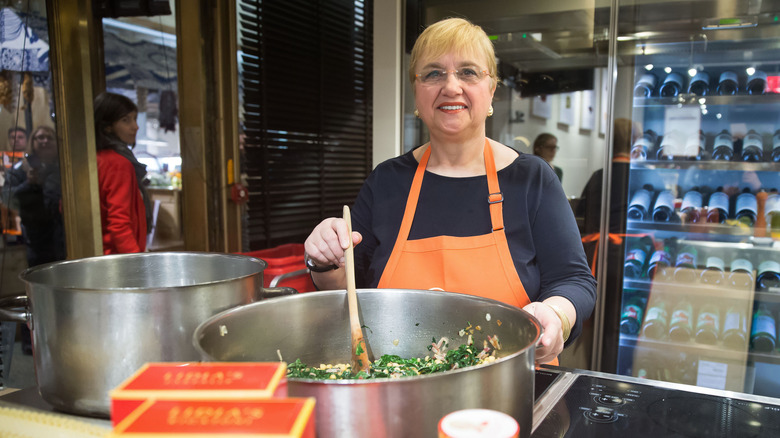 Lidia Bastianich cooking 