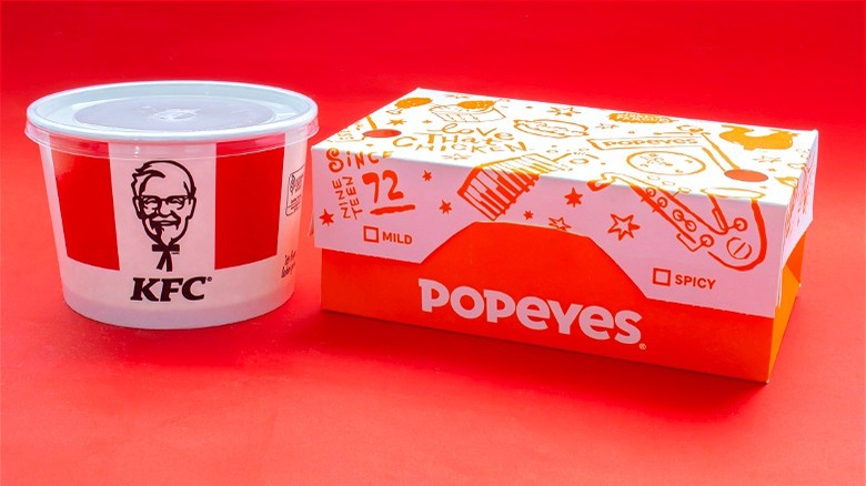 KFC and Popeyes menu items 