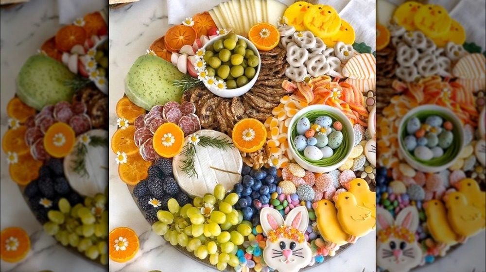 Easter charcuterie platter