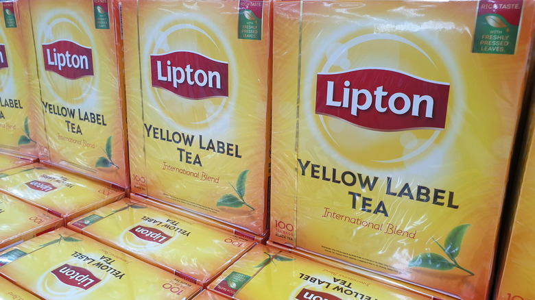 Lipton tea  boxes