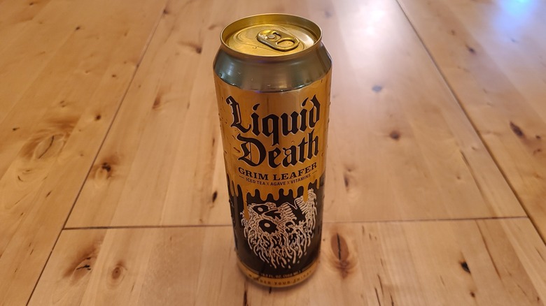 can of liquid death grim leafer