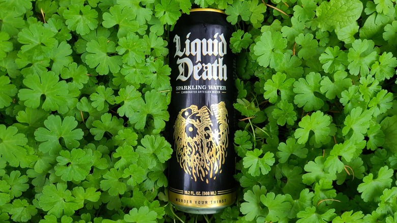 can of liquid death sparkling water