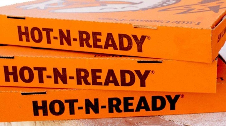 Little Caesars Hot-N-Ready pizza boxes