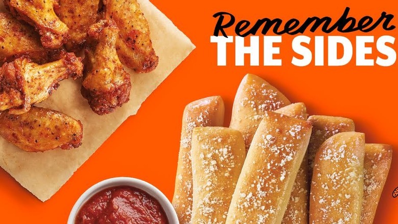 Little Caesar's Crazy Bread and Wings