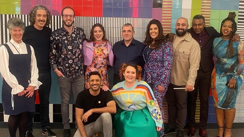 Bake Off contestants posing together