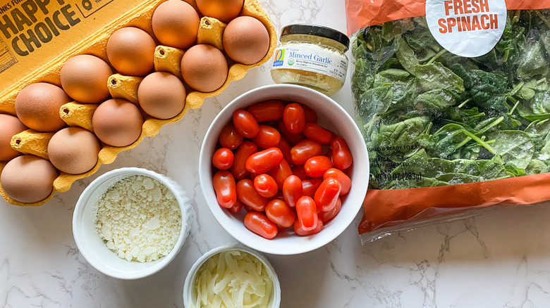 loaded baked omelet muffins ingredients